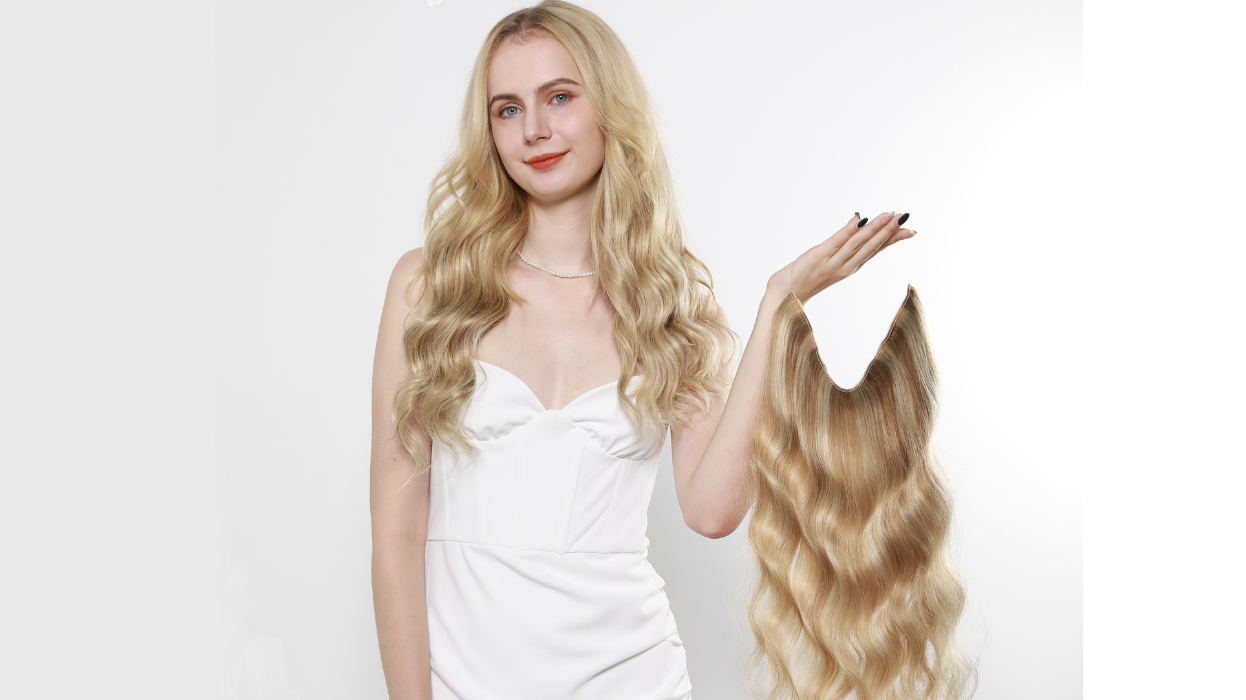 Transform Your Look in Just 5 Seconds: The Magic of Invisible Wire Hair Extensions