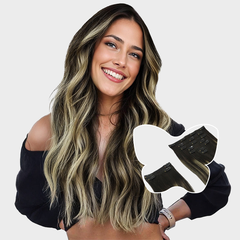 150g_clip_ins_Natural_Black_Light_Blonde_Balayage_1B191B