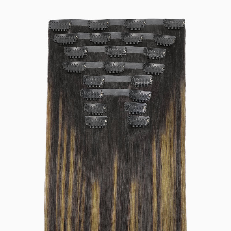 Dark Brown / Chestnut Brown Balayage (2/6/2) Ultra Seamless Clip-Ins