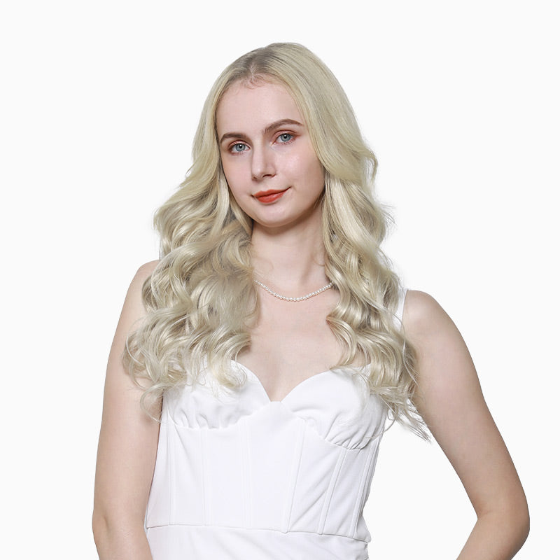 Ash Blonde / Platinum Blonde Highlights (17A/60A) Classic Clip-Ins