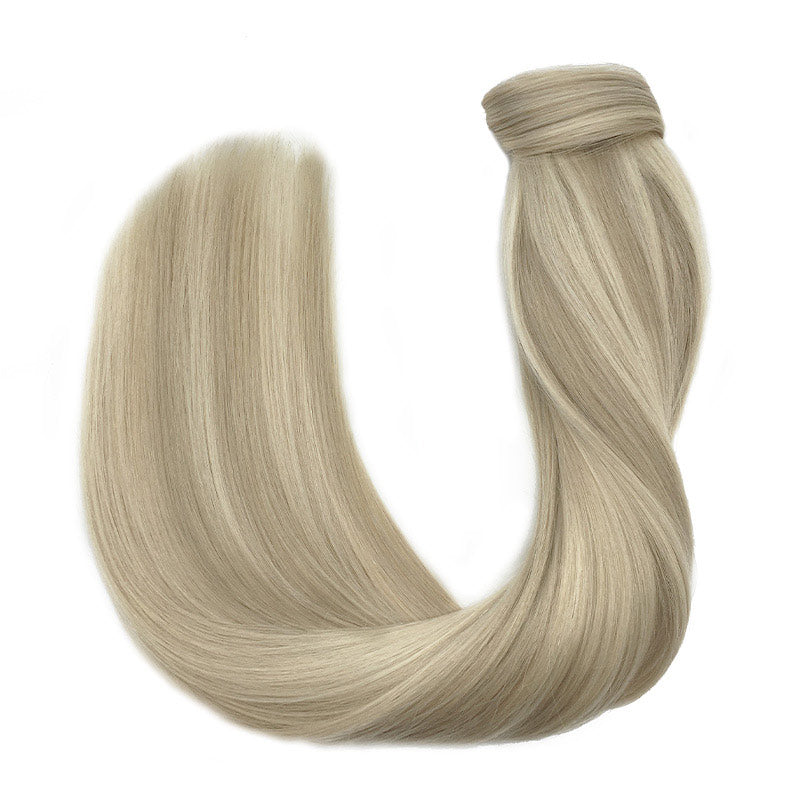 Ash Blonde / Platinum Blonde Highlights (17A/60A) Ponytail