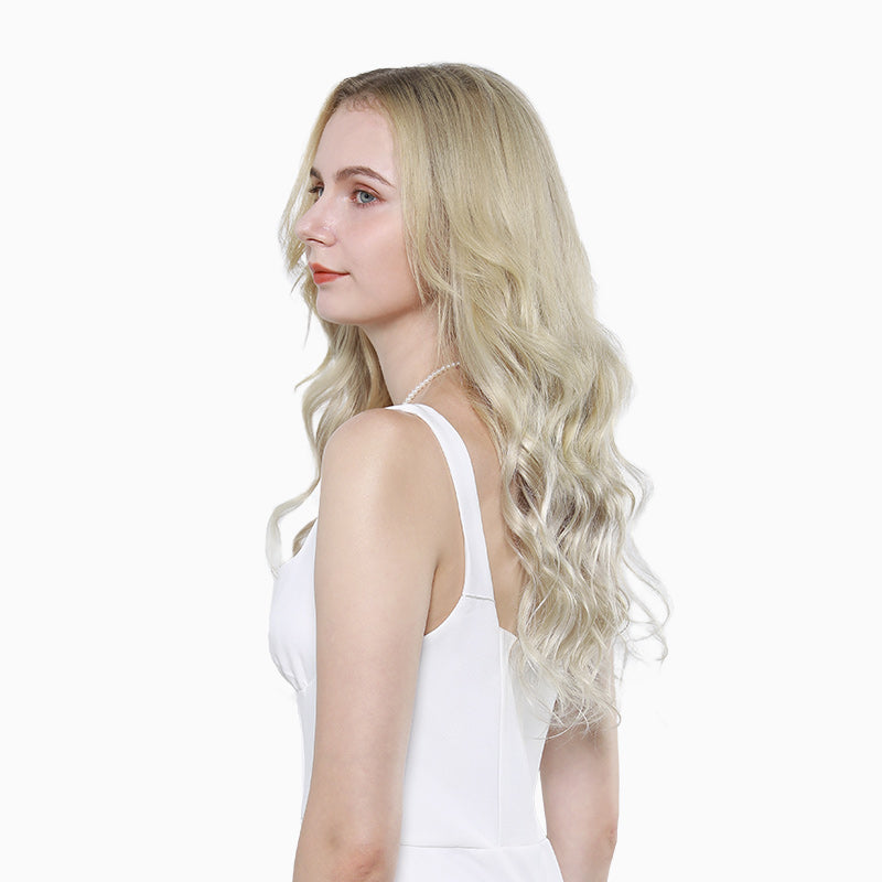 Ash Blonde / Platinum Blonde Highlights (17A/60A) Ultra Seamless Clip-Ins