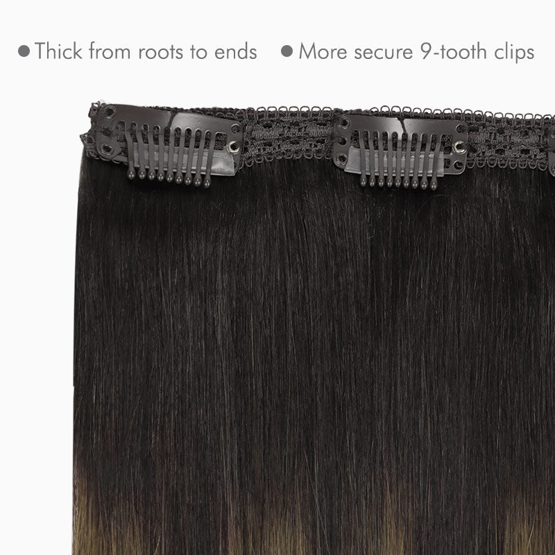 Dark Brown / Chestnut Brown Balayage (2/6/2) Classic Clip-Ins