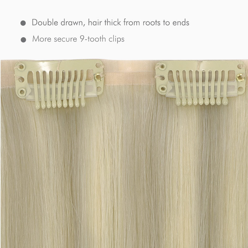 Ash Blonde / Platinum Blonde Highlights (17A/60A) Ultra Seamless Clip-Ins