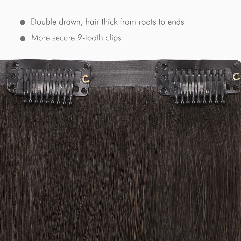 Light Dark Brown (2A) Ultra Seamless Clip-Ins