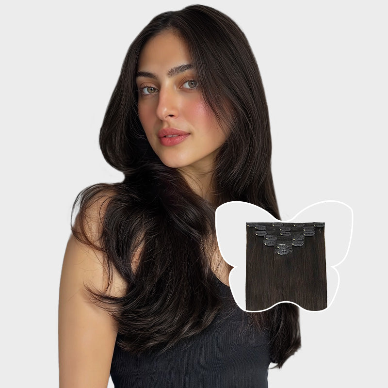 7-Piece_Dark_Brown_2_Clip_in_Hair_Extensions