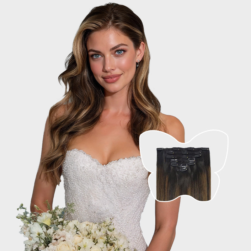 7-Piece_Dark_Brown_Chestnut_Brown_Balayage_262_Clip_in_Hair_Extensions
