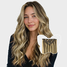 7-Piece_Medium_Brown_Golden_Blonde_Highlights_822_Clip_in_Hair_Extensions