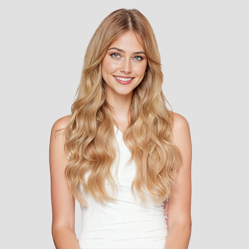 Classic Honey Blonde Clip-Ins 100% Human Hair Extensions Doores