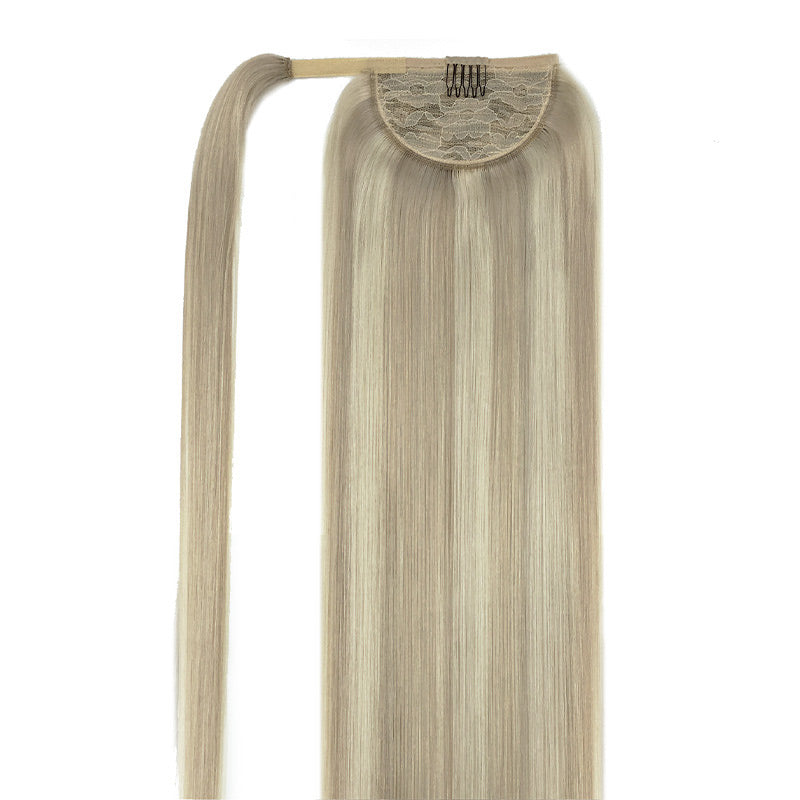 Ash Blonde / Platinum Blonde Highlights (17A/60A) Ponytail