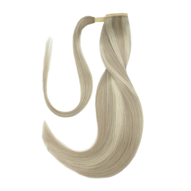 Ash Blonde / Platinum Blonde Highlights (17A/60A) Ponytail