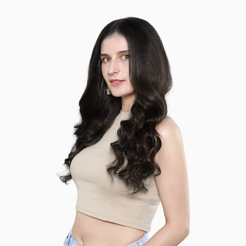 Dark Brown Ultra Seamless Clip-Ins 100% Real Human Hair