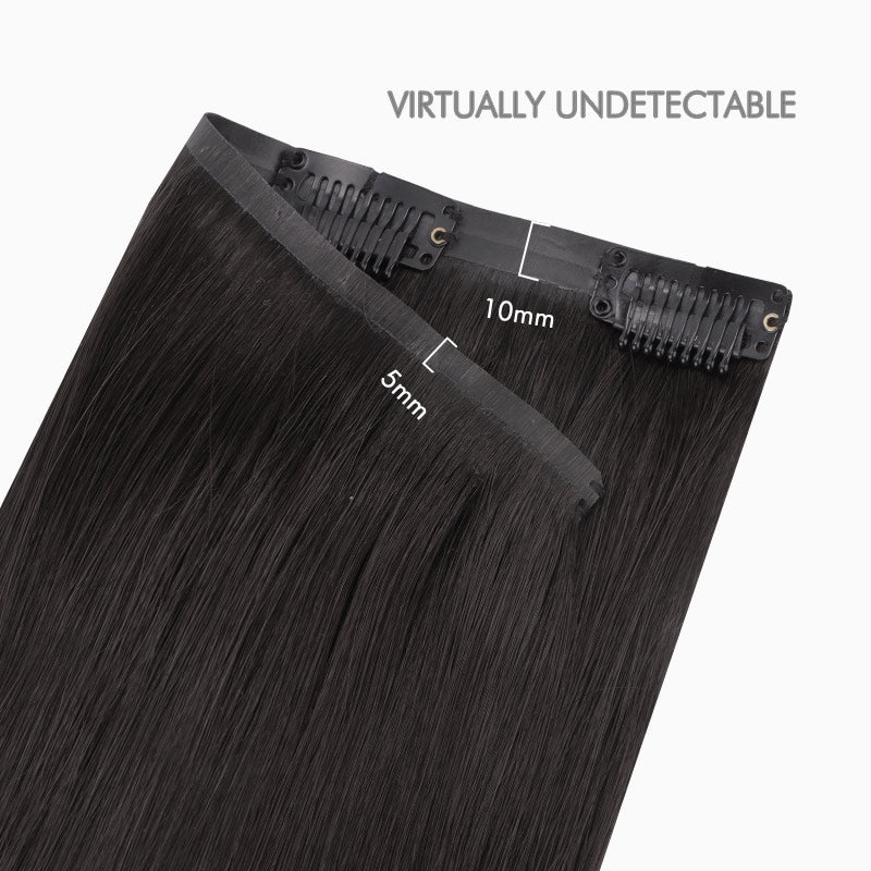 Natural Black (1B) Ultra Seamless Clip-Ins