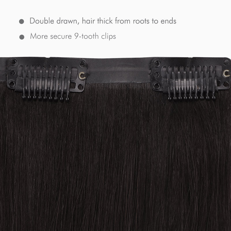 Natural Black (1B) Ultra Seamless Clip-Ins